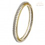 Cross Marquis Diamond Studded Pair of  Bangles in 18kt Gold
